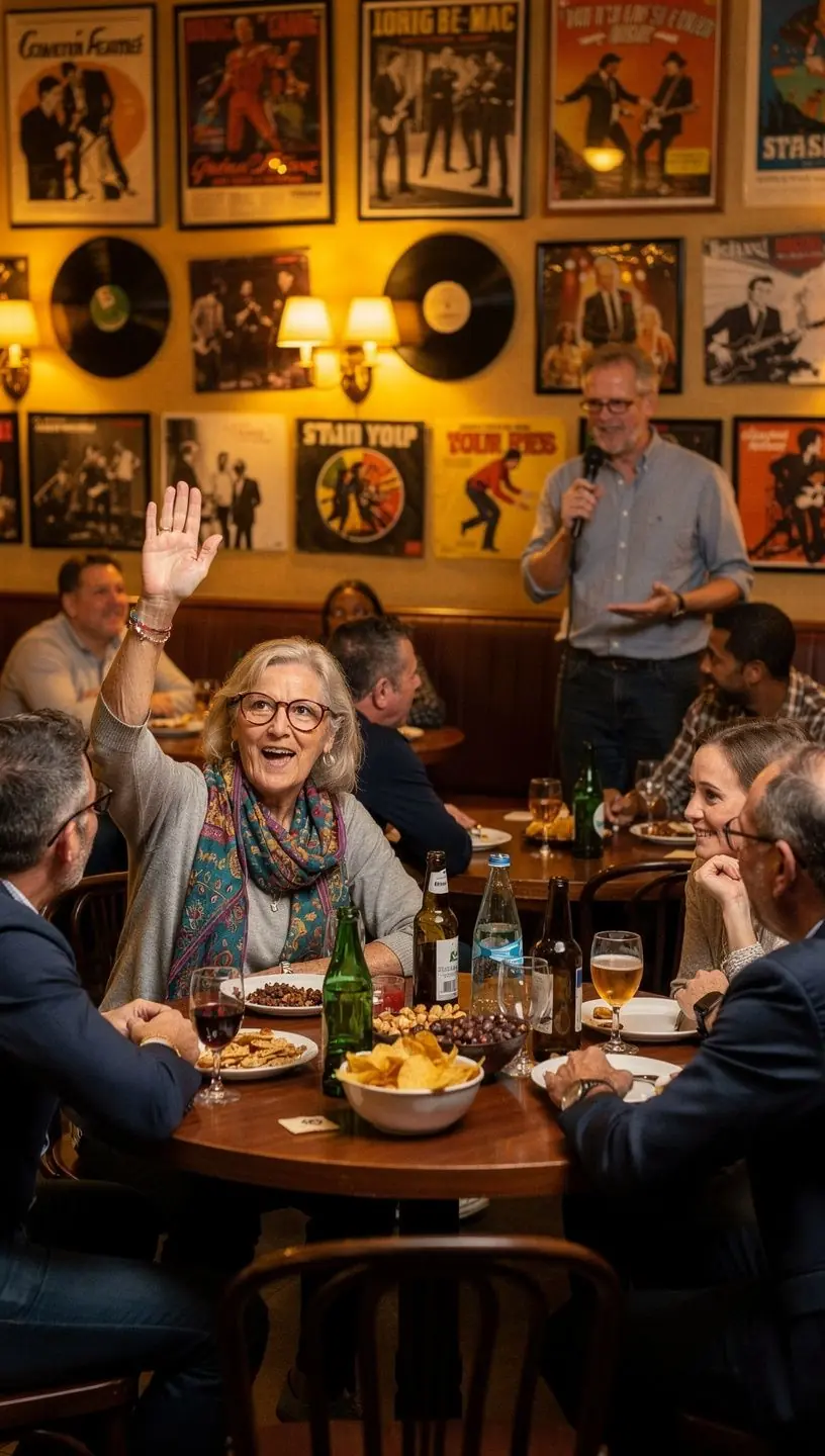 Club scene showcasing social interaction through music.